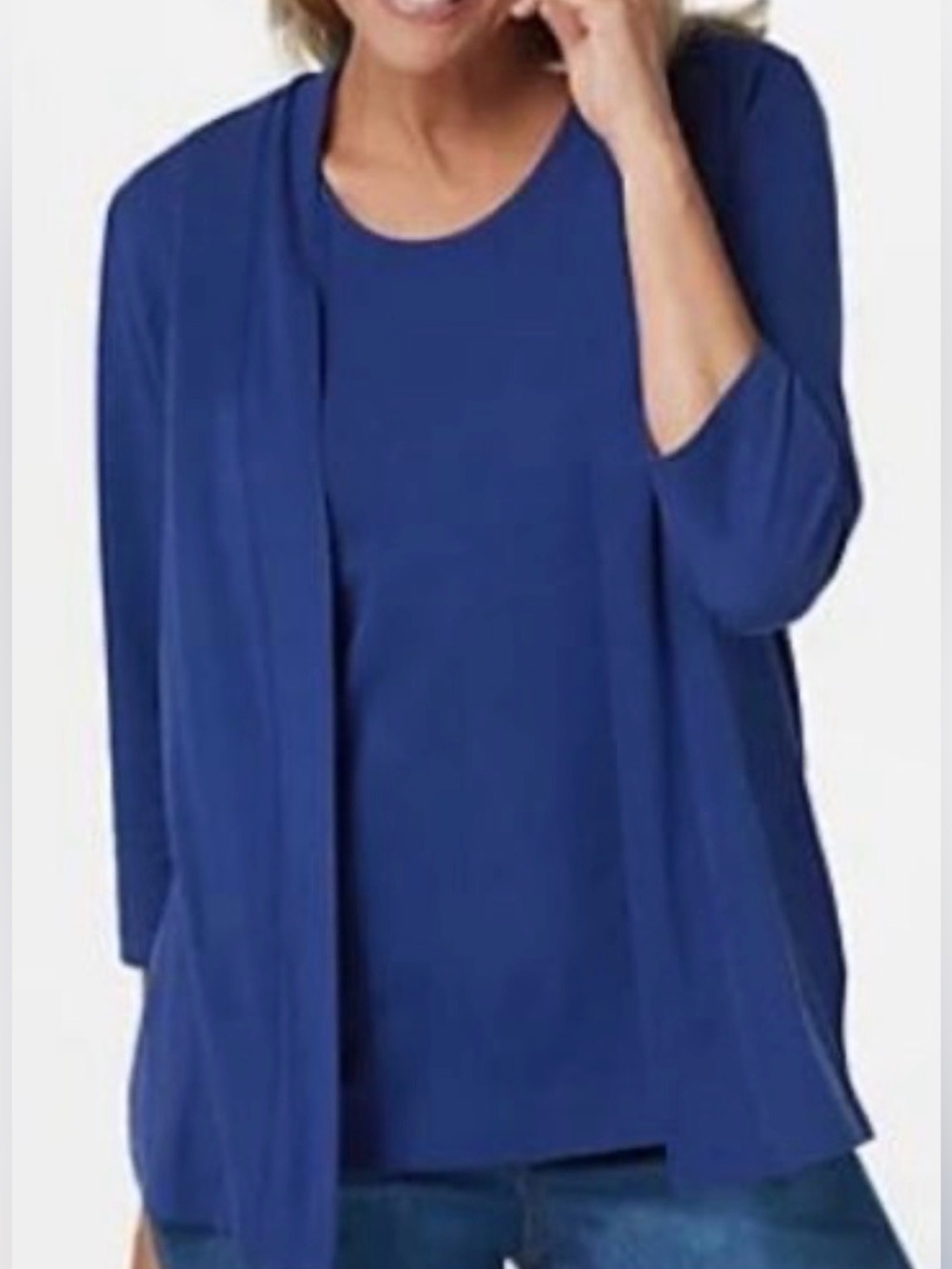 197. WOMENS DENIM + COMPANY L TOP & TANK SET